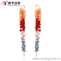 29027 Nouvelle arrivée grace femmes bijoux multicolore colle perles longue chaîne boucle d&#39;oreille à vendre